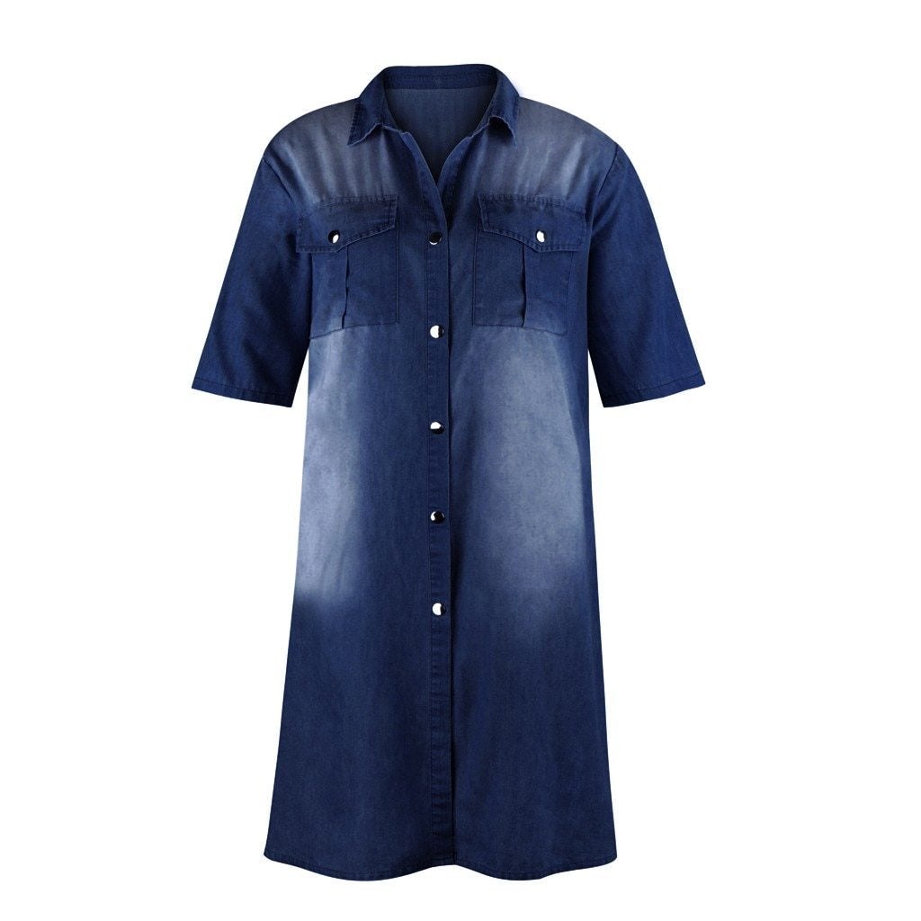"Vittoria" Designer-Denim-Kleid