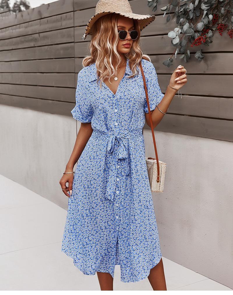 "Maja" Designer-Kleid mit Blumenprint