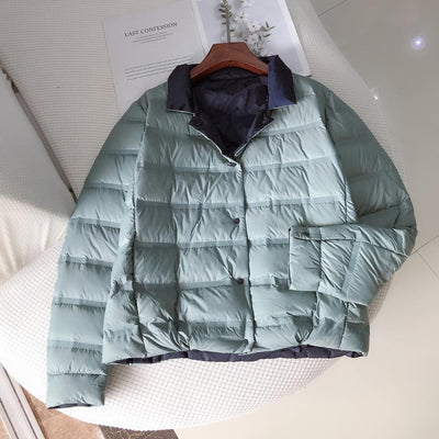 "Chiara" Ultraleichte 2-in-1 Wende-Daunen-Jacke