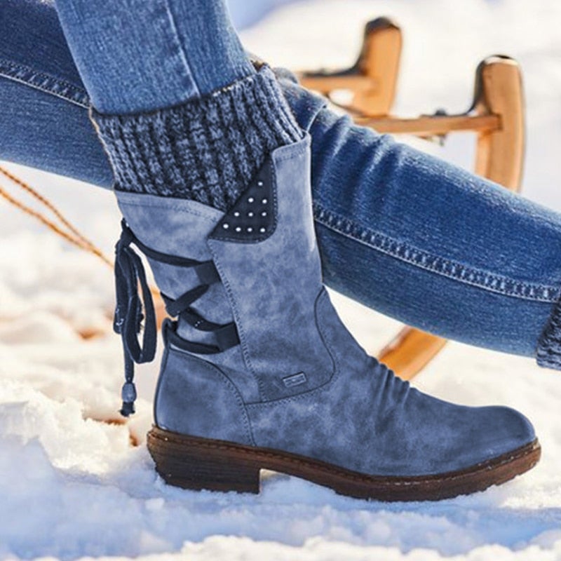 "Laura" Lässige Schneestiefelette