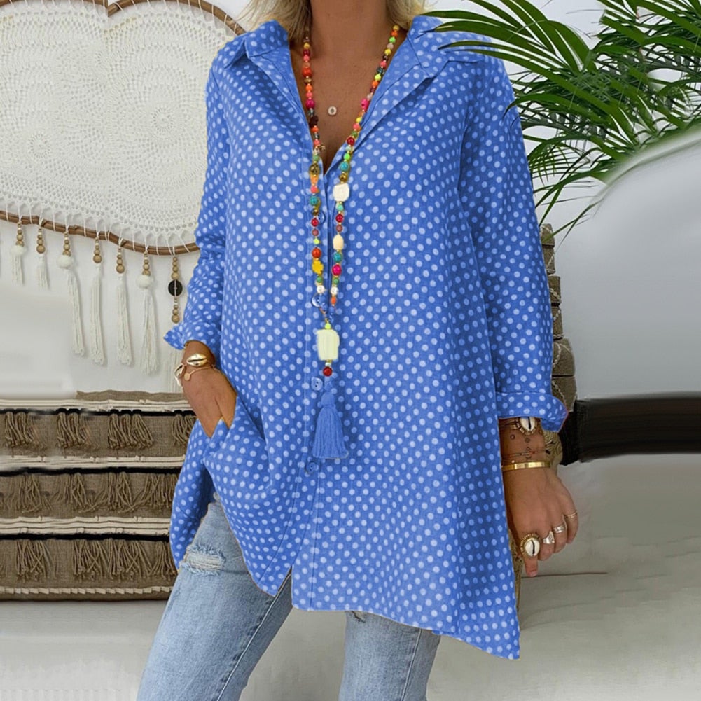 "Nina" Modische Longbluse