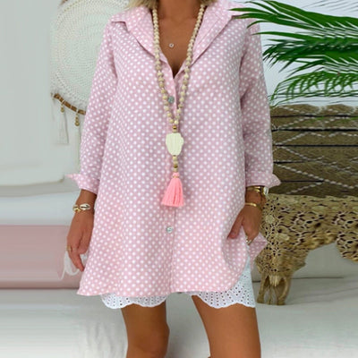 "Nina" Modische Longbluse