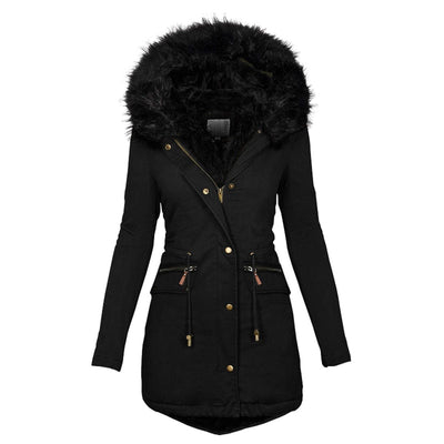 "Nara" Winterparka mit Fellimitat