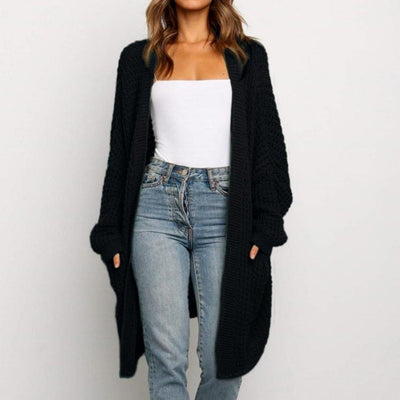 "Laura" Lange Strickjacke