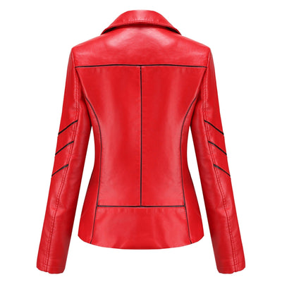 "Lena" Lässiger Lederblazer