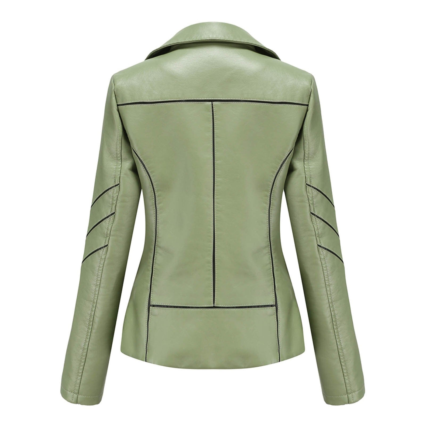 "Lena" Lässiger Lederblazer