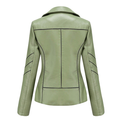 "Lena" Lässiger Lederblazer
