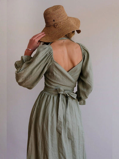 Aviana - Elegantes Wendekleid mit Puffärmeln