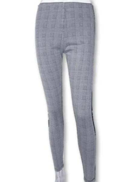 Bequeme Damenhose mit Karomuster für den Alltag