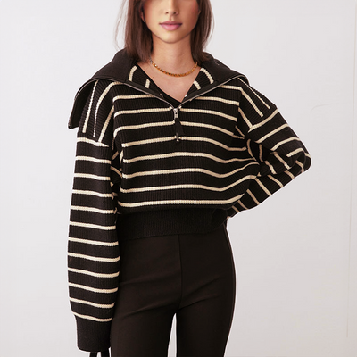 Nika | Herbstpullover Mit Halben Reißverschluss