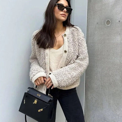 Christa | Gemütlicher Teddy-Cardigan