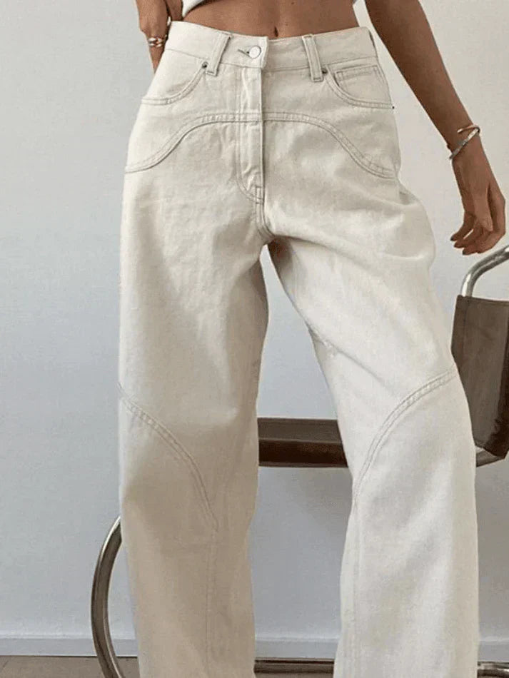 Julia | Baggy-Jeans - Details Der Naht