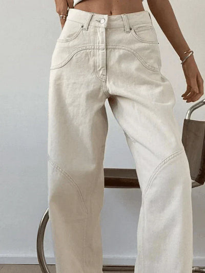 Julia | Baggy-Jeans - Details Der Naht