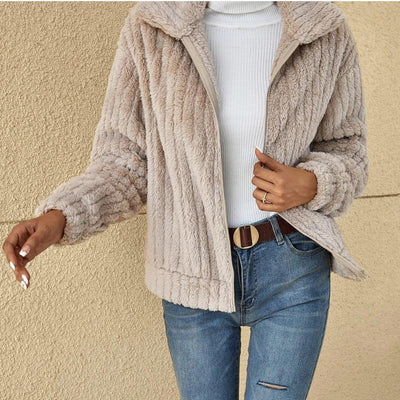 Laura | Plüsch-Strickjacke für Damen