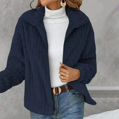 Laura | Plüsch-Strickjacke für Damen